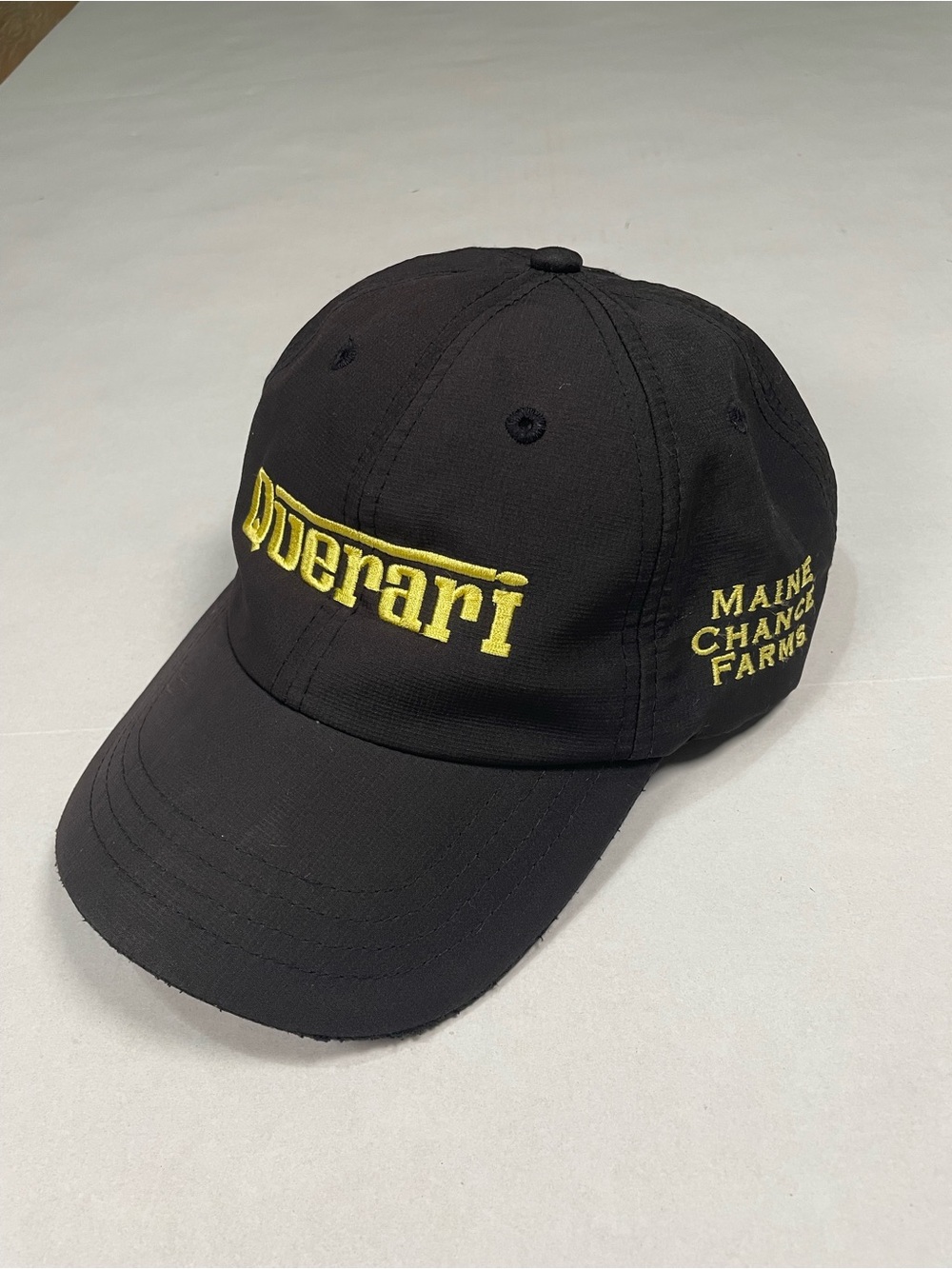 Maine Chance Farms Querari Champion Stallion Thoroughbred Horse Racing Cap Black